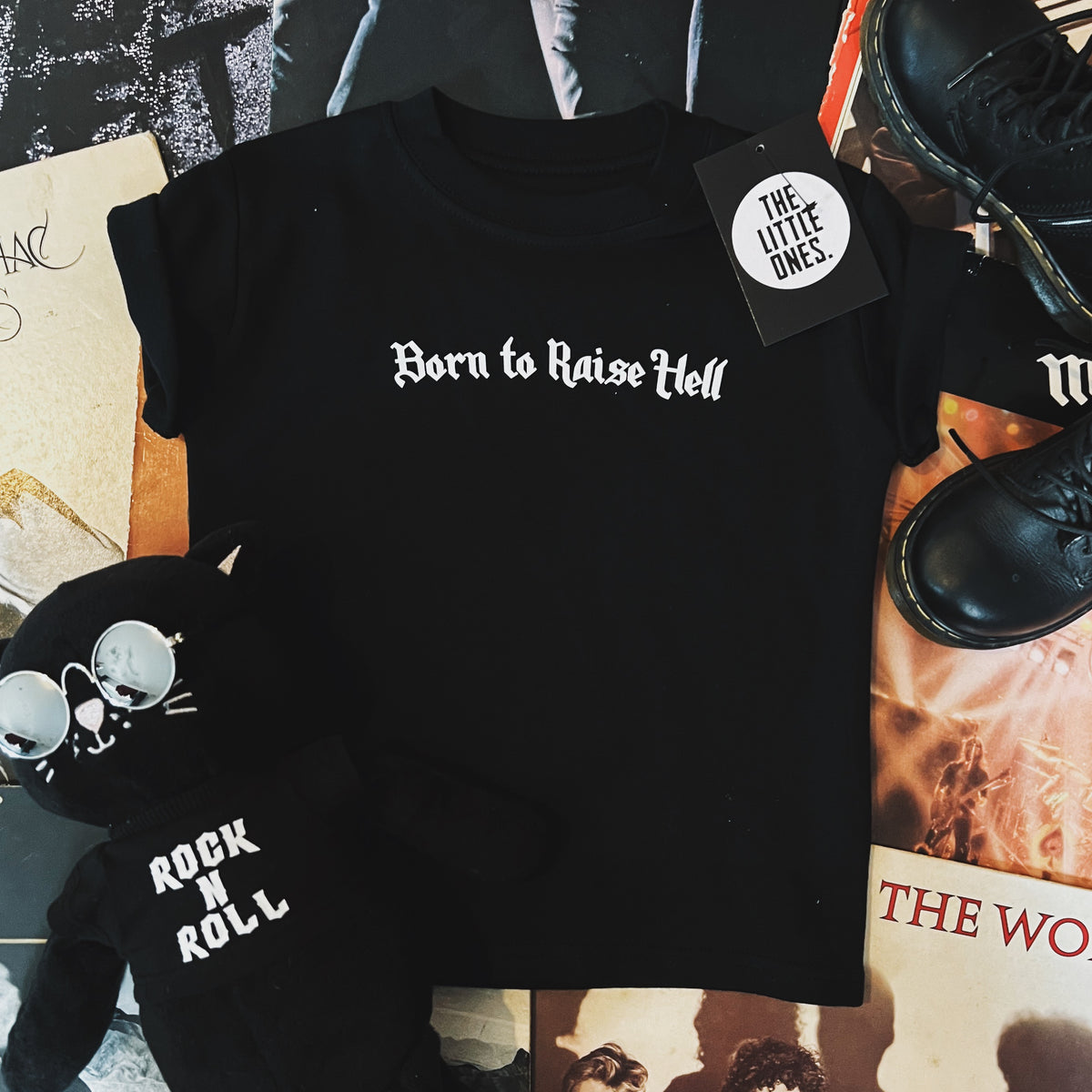 Born to raise hell TShirt The Little Ones Clothing